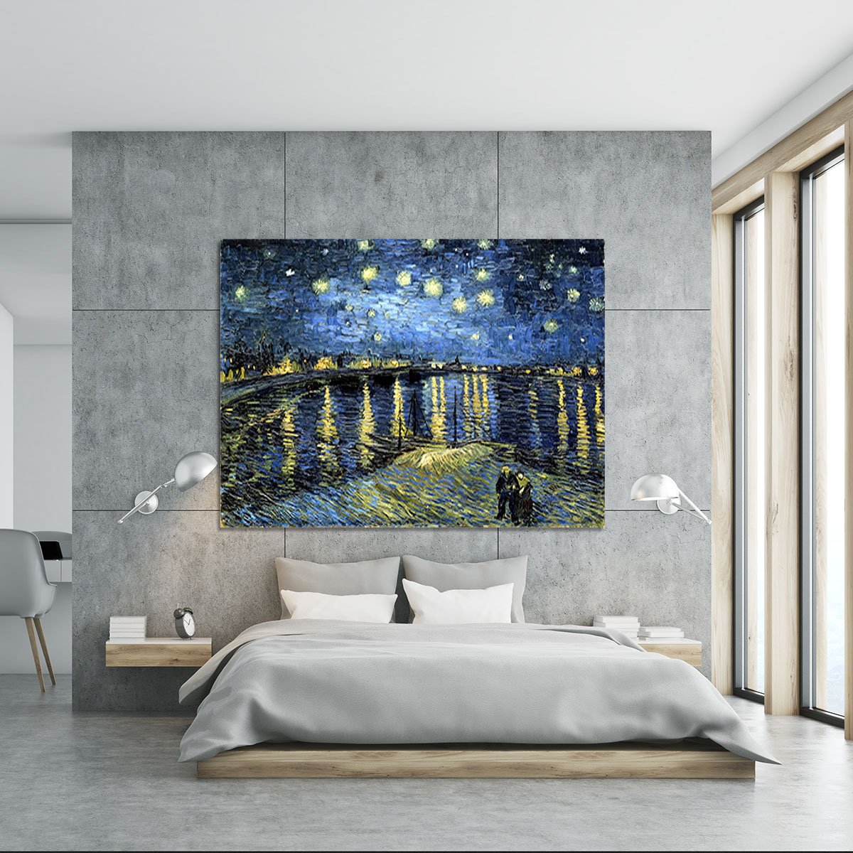 Starry Night over the Rhone Canvas Print or Poster