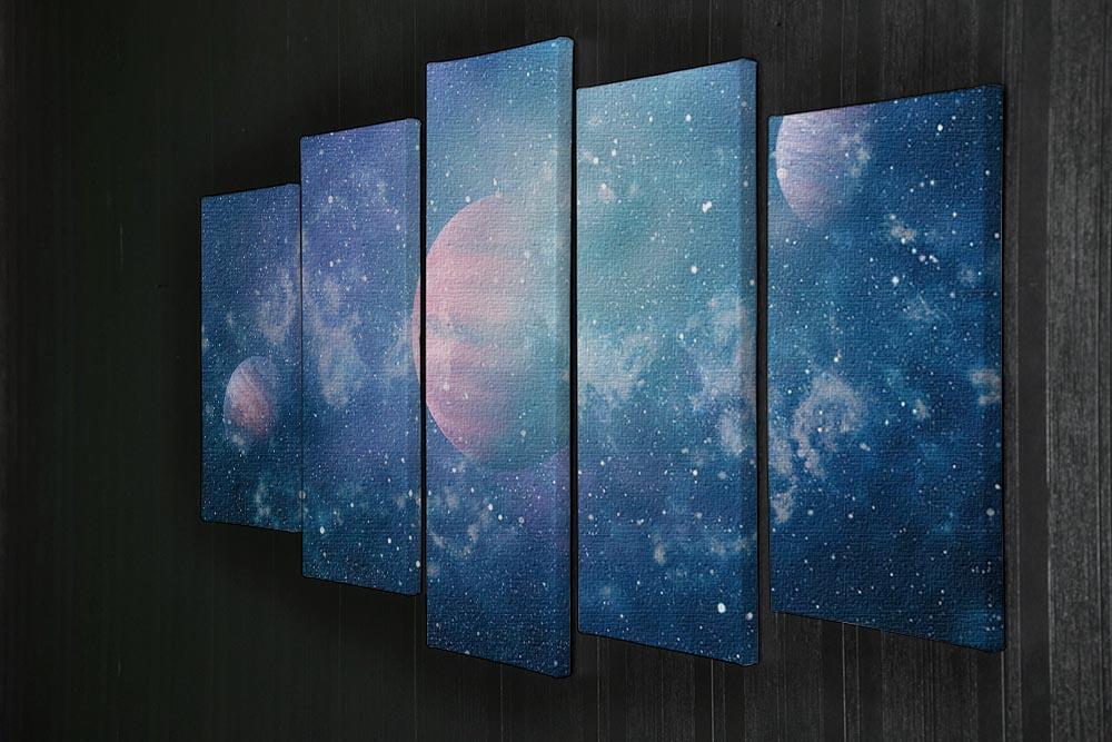 Stary Planet Space 5 Split Panel Canvas - Canvas Art Rocks - 2