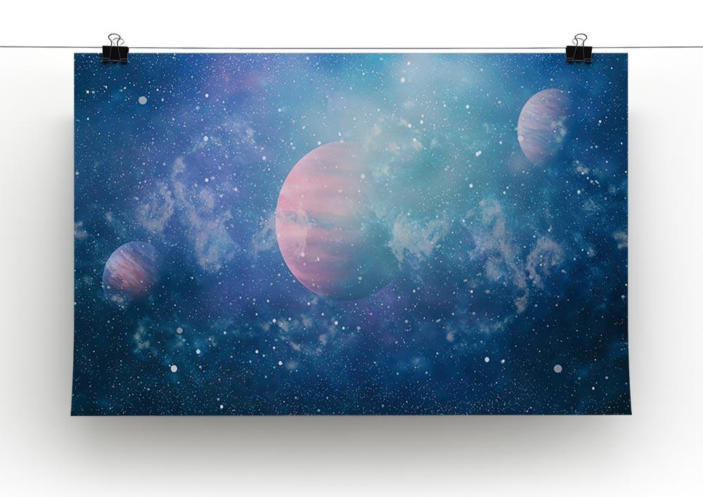 Stary Planet Space Canvas Print or Poster - Canvas Art Rocks - 2