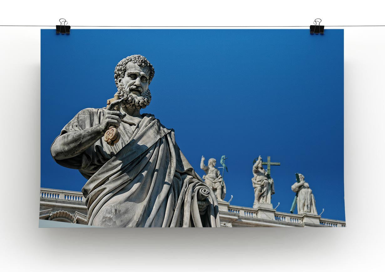 Statue In Italy Print - Canvas Art Rocks - 2