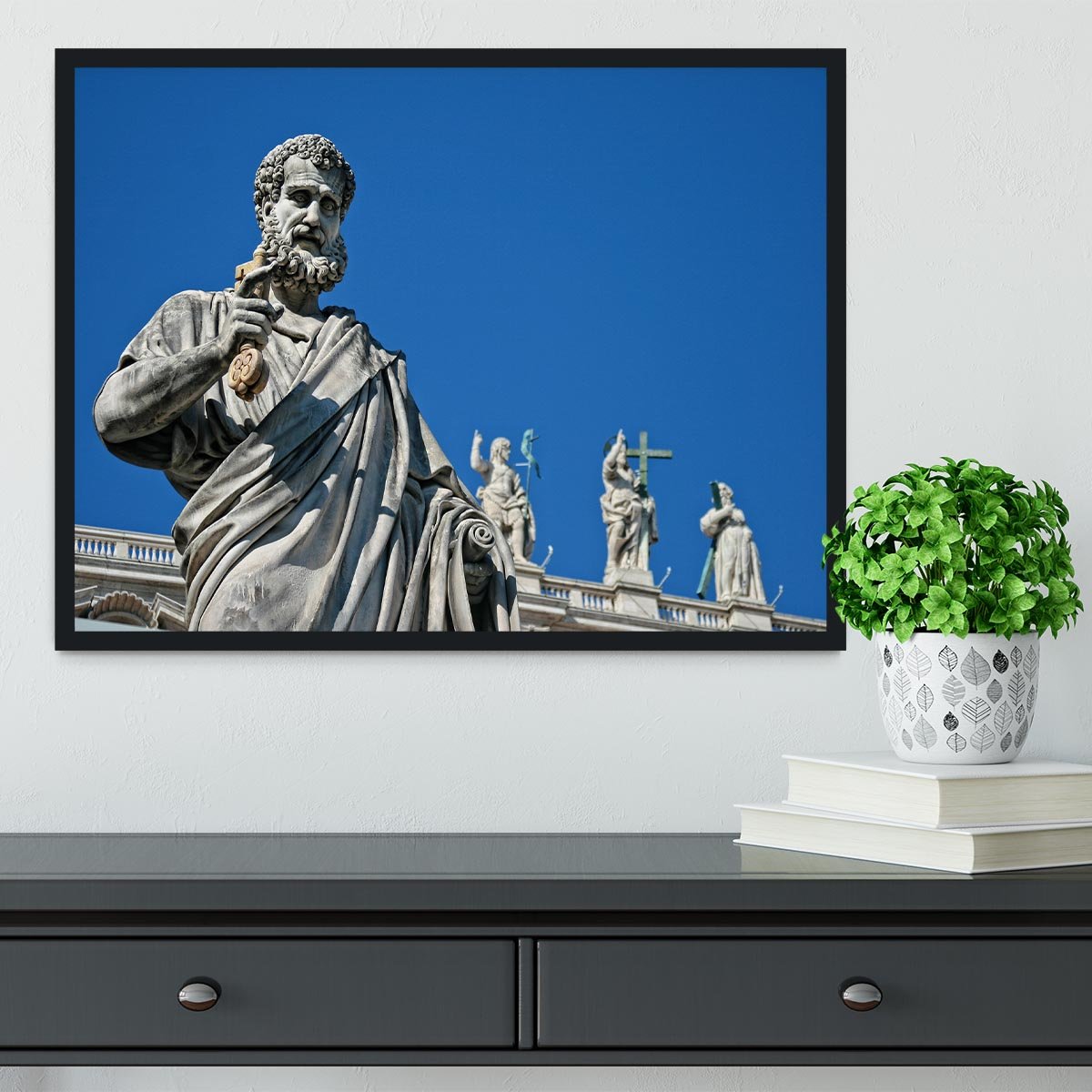 Statue In Italy Framed Print - Canvas Art Rocks - 2
