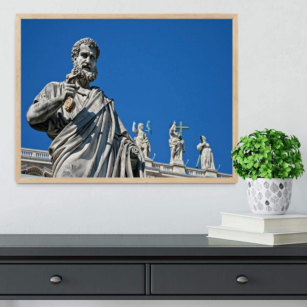 Statue In Italy Framed Print - Canvas Art Rocks - 4