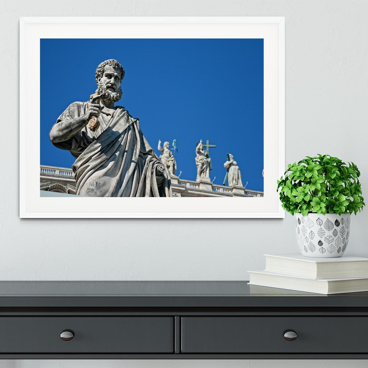 Statue In Italy Framed Print - Canvas Art Rocks - 5