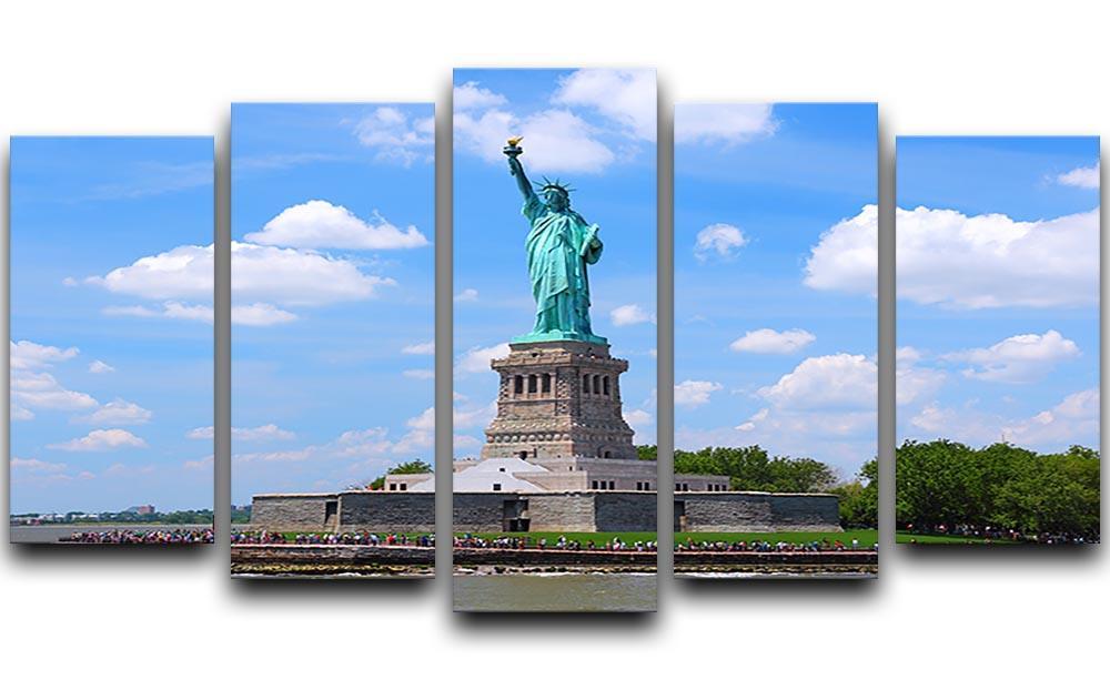 Statue of Liberty 5 Split Panel Canvas  - Canvas Art Rocks - 1