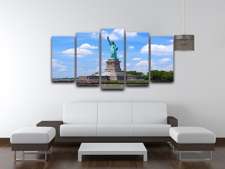 Statue of Liberty 5 Split Panel Canvas  - Canvas Art Rocks - 3