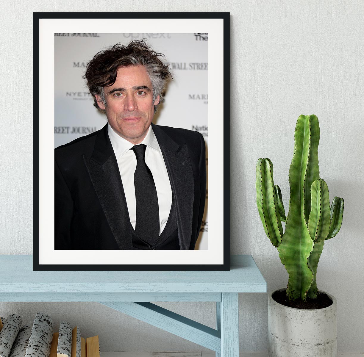 Stephen Mangan Framed Print - Canvas Art Rocks - 1