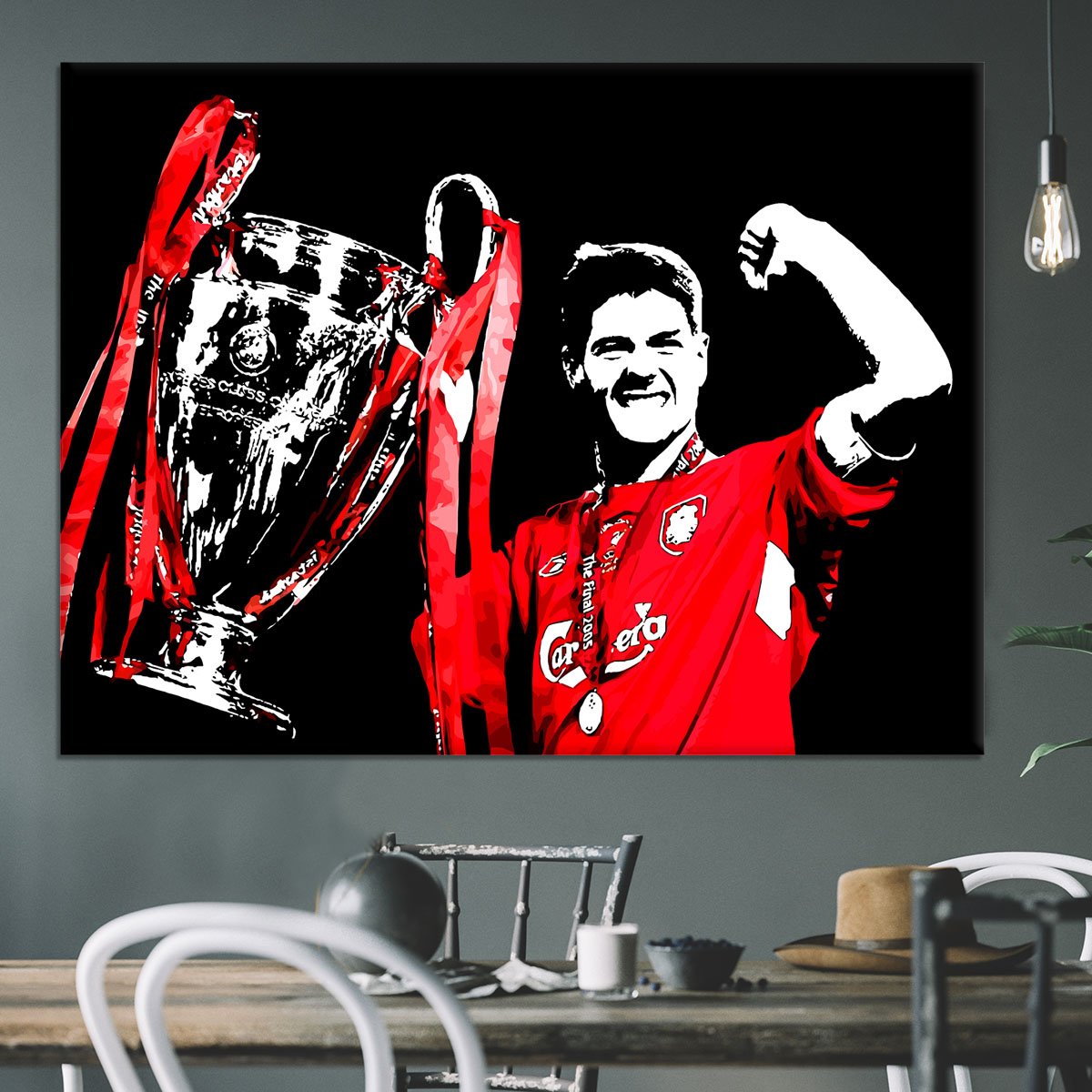 Steven Gerrard Champions League Canvas Print or Poster