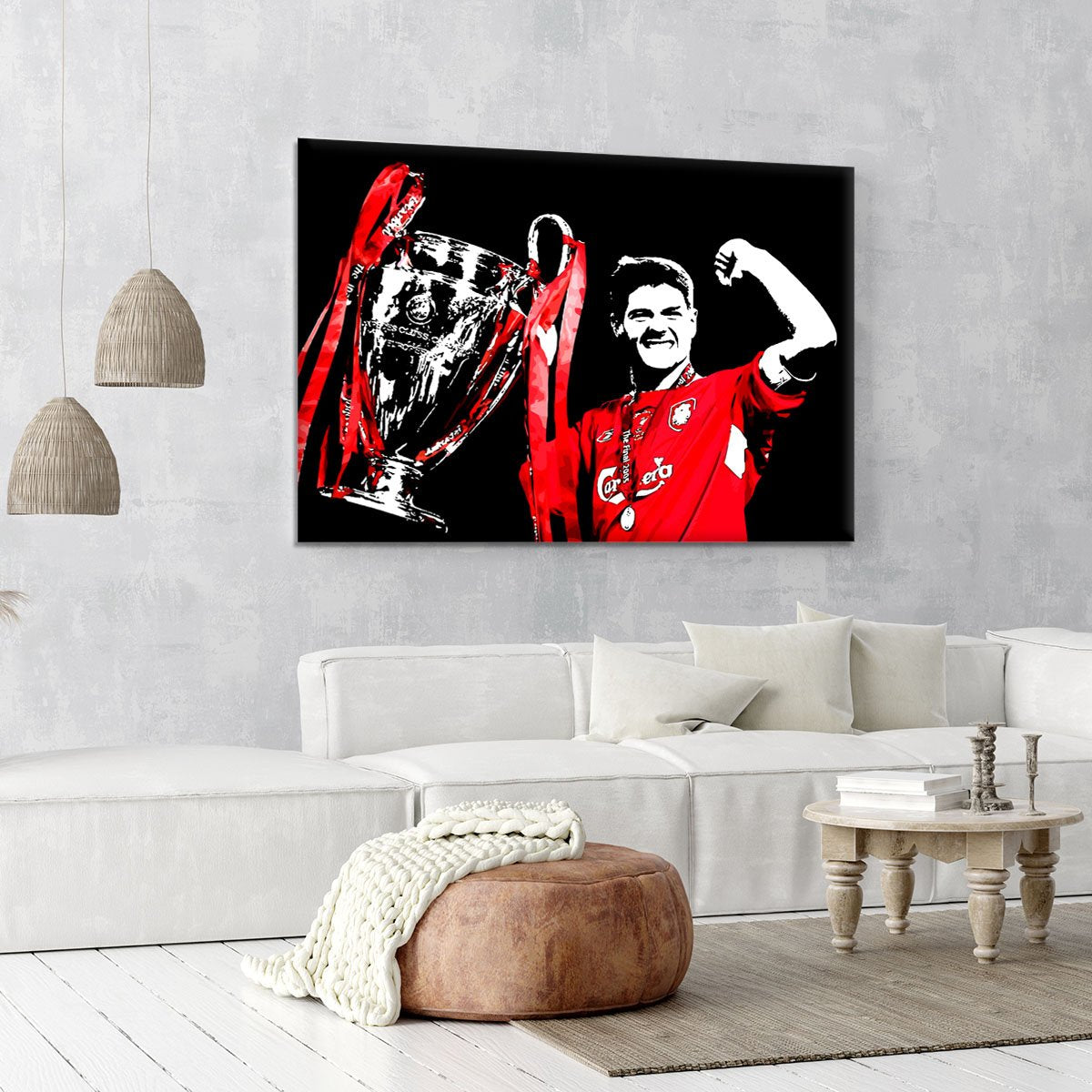 Steven Gerrard Champions League Canvas Print or Poster