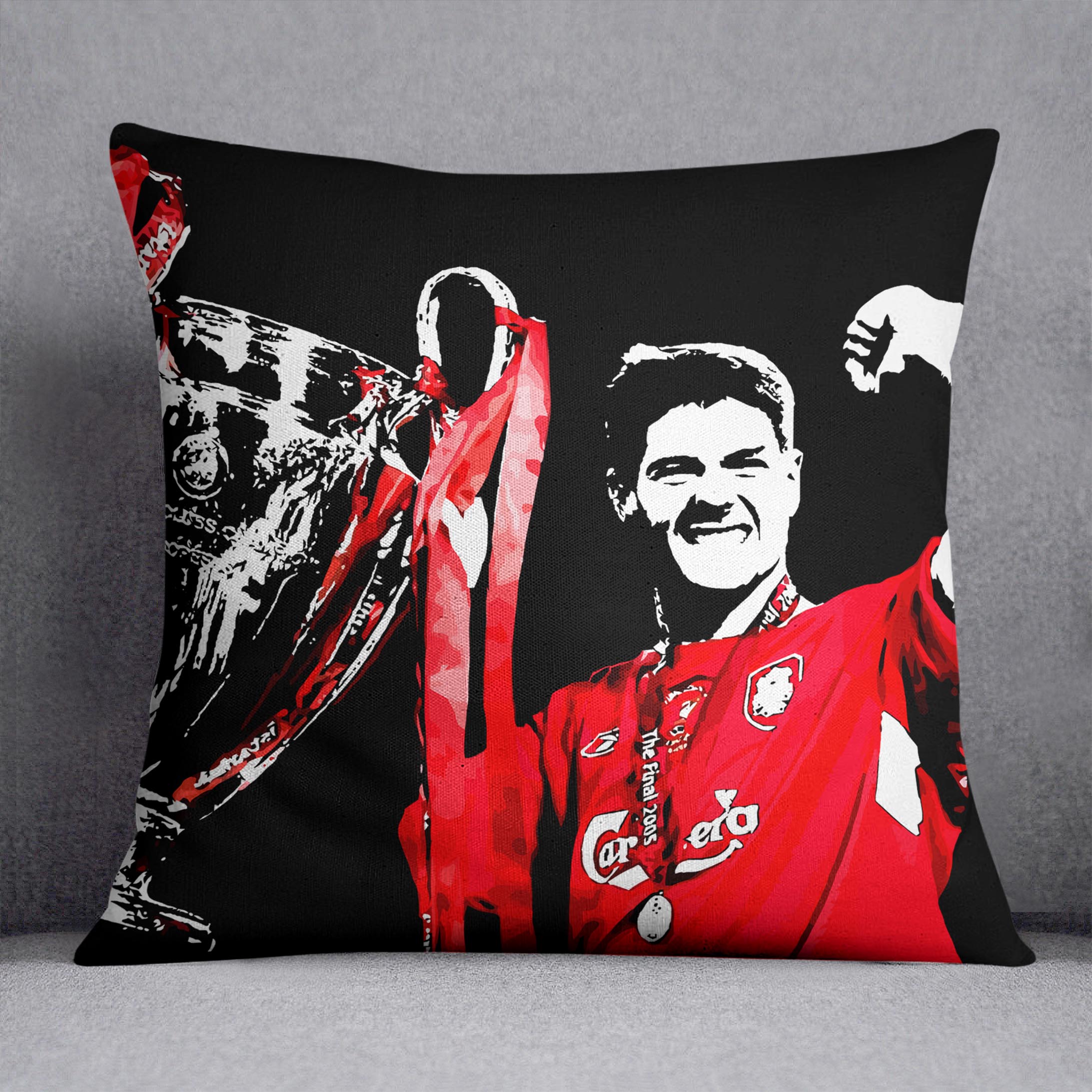 Steven Gerrard Champions League Cushion