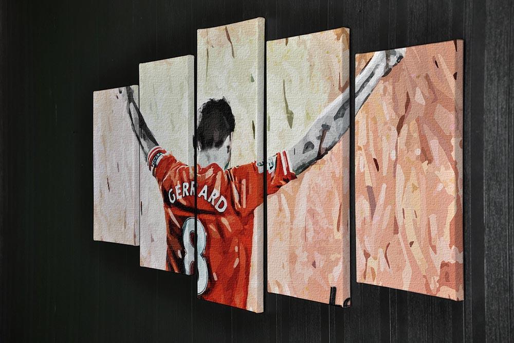 Steven Gerrard Legend 5 Split Panel Canvas - Canvas Art Rocks - 2