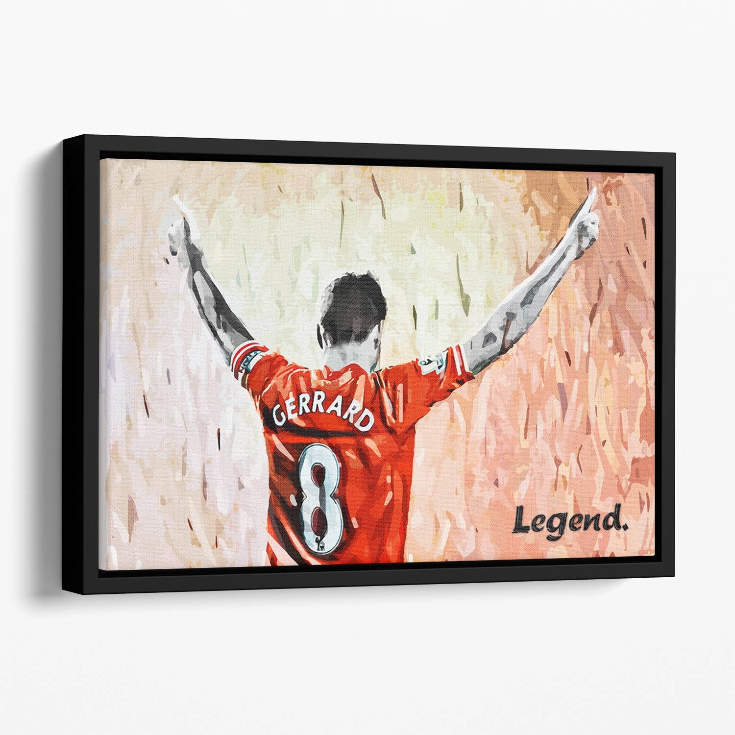 Steven Gerrard Legend Floating Framed Canvas