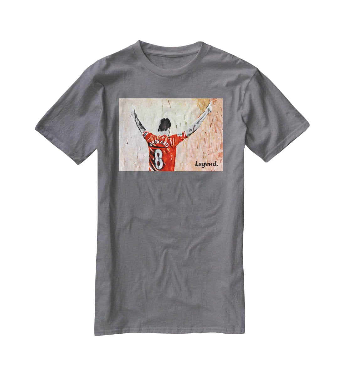 Steven Gerrard Legend T-Shirt - Canvas Art Rocks - 3