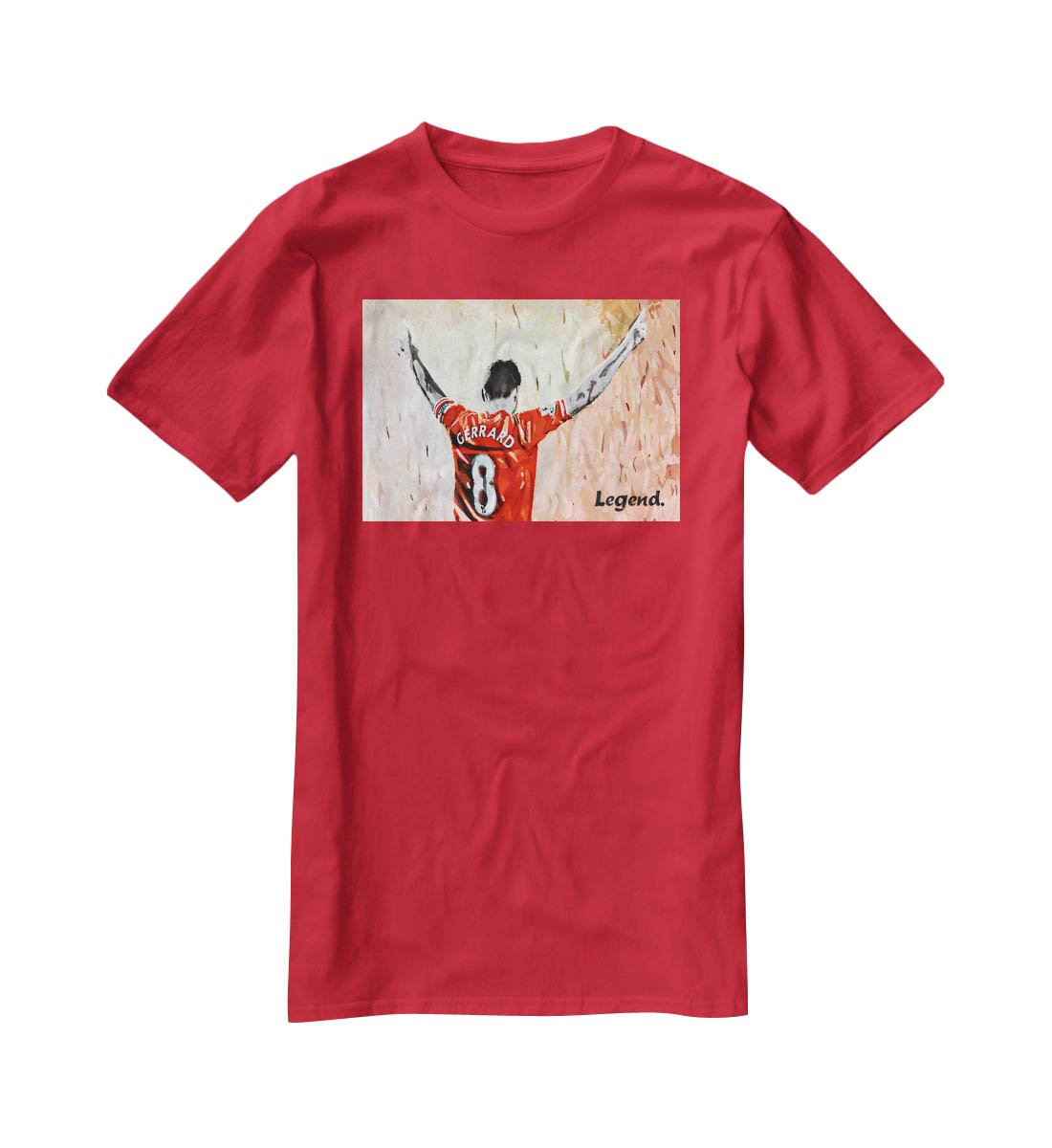 Steven Gerrard Legend T-Shirt - Canvas Art Rocks - 4