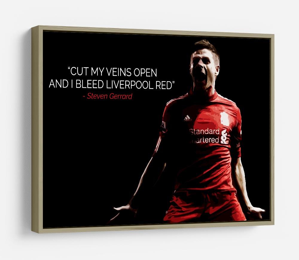 Steven Gerrard Liverpool Red HD Metal Print