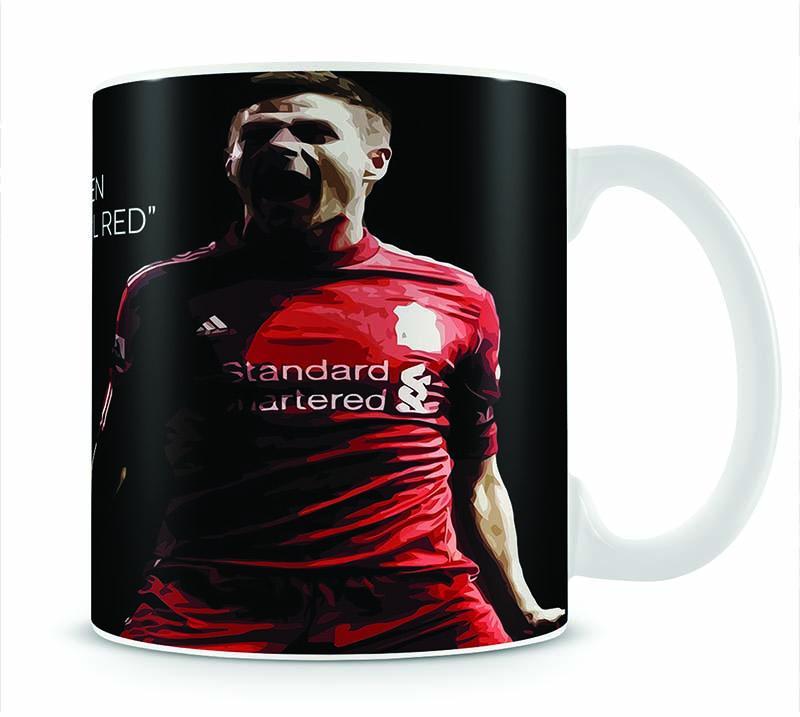 Steven Gerrard Liverpool Red Mug - Canvas Art Rocks - 1