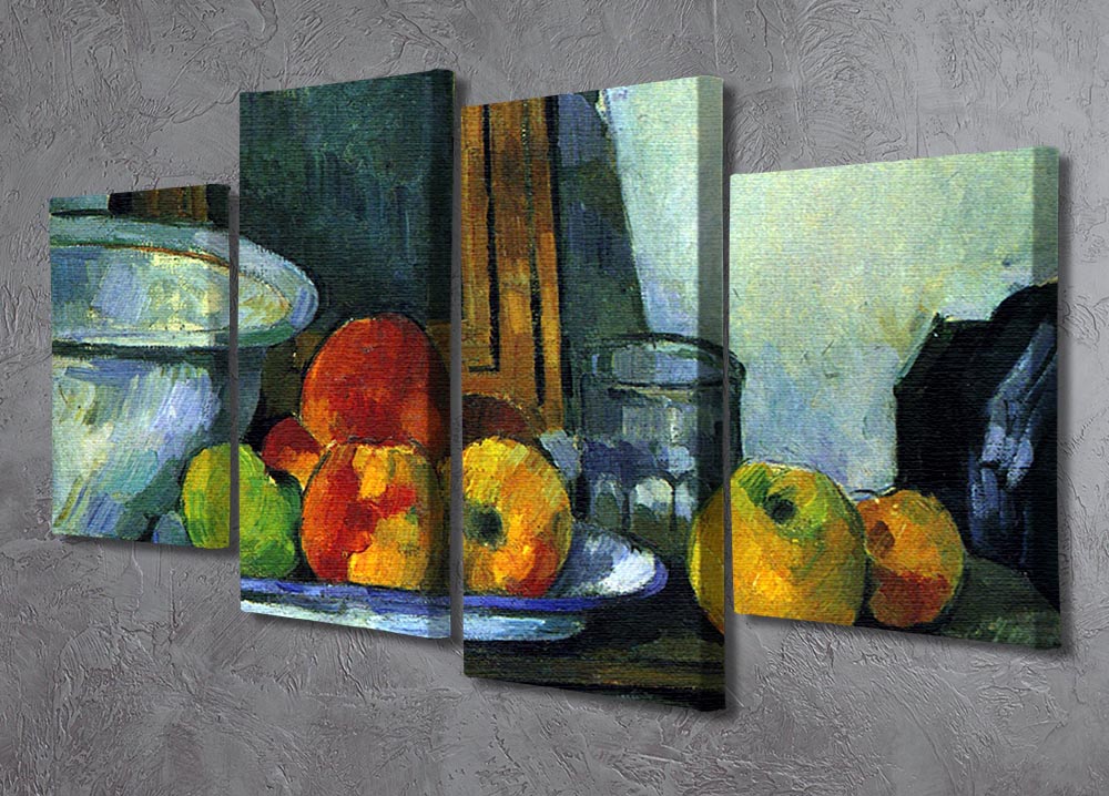 Still-life with an open drawer by Cezanne 4 Split Panel Canvas - Canvas Art Rocks - 2