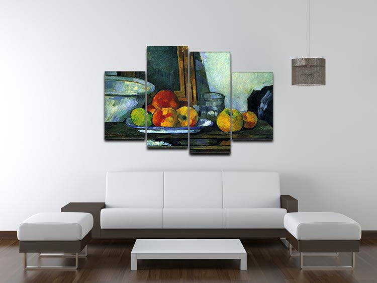 Still-life with an open drawer by Cezanne 4 Split Panel Canvas - Canvas Art Rocks - 3