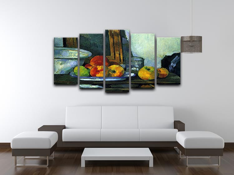 Still-life with an open drawer by Cezanne 5 Split Panel Canvas - Canvas Art Rocks - 3