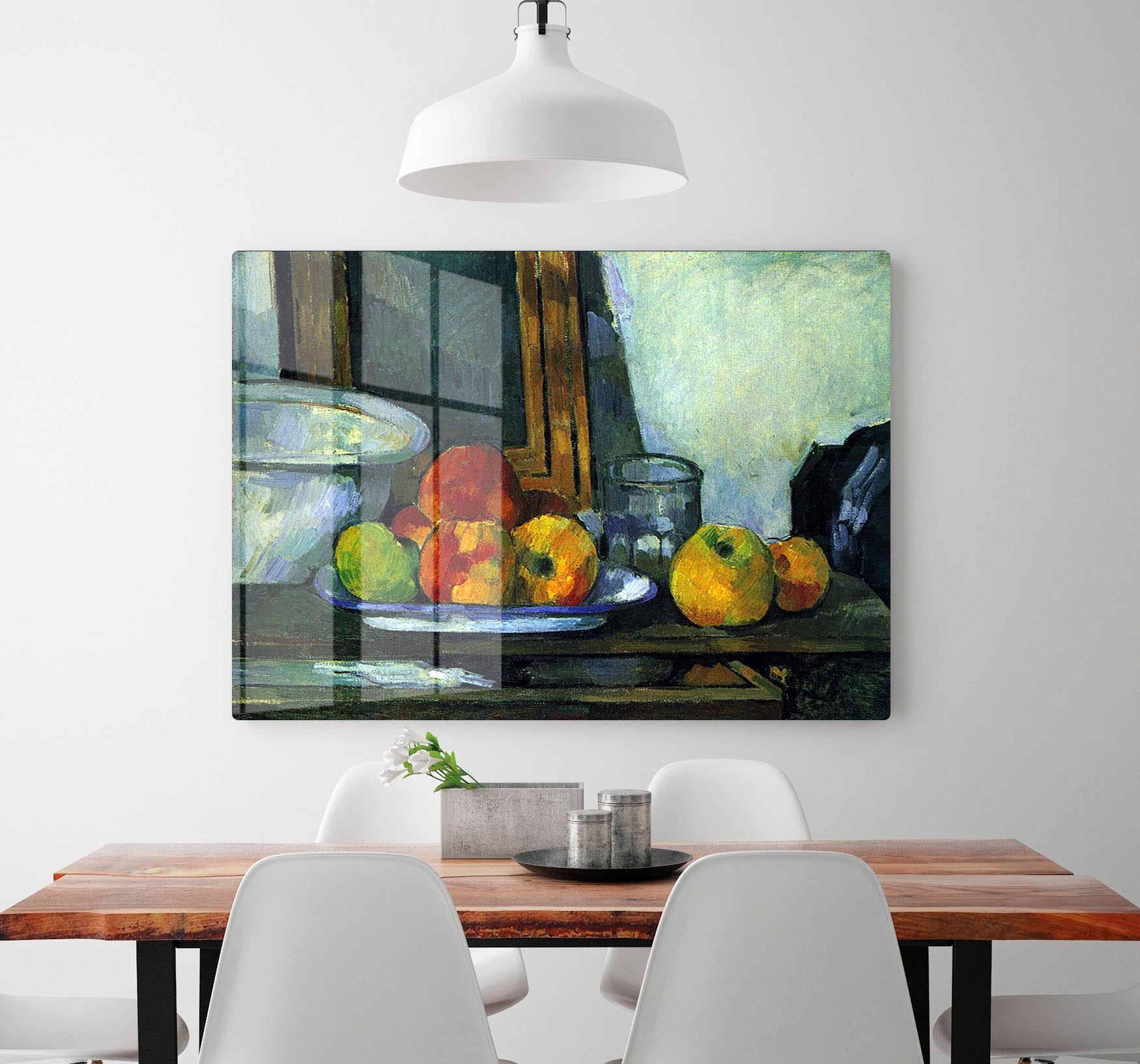 Still-life with an open drawer by Cezanne Acrylic Block - Canvas Art Rocks - 2