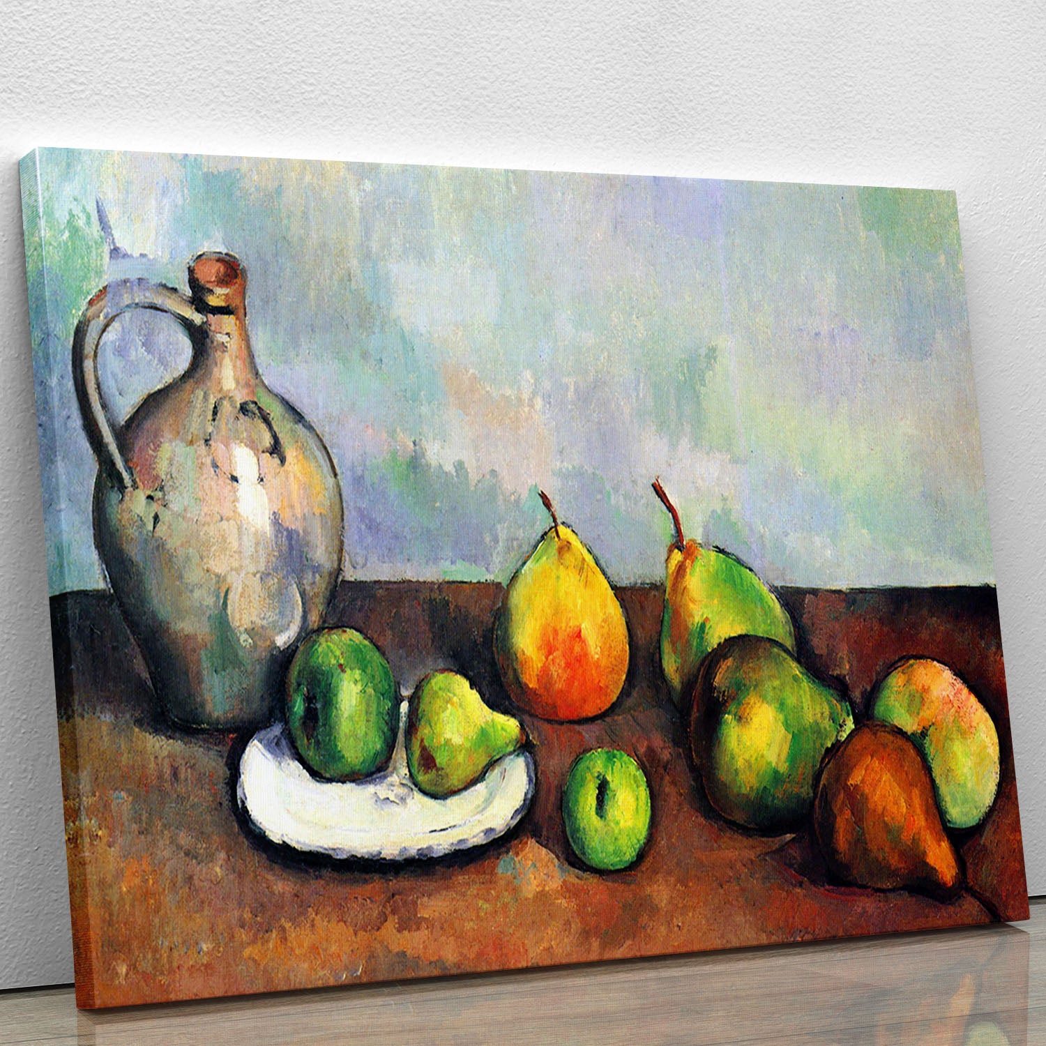 Still Life Jar and Fruit by Cezanne Canvas Print or Poster - Canvas Art Rocks - 1