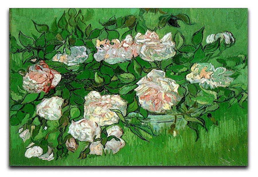 Still Life Pink Roses by Van Gogh Canvas Print & Poster  - Canvas Art Rocks - 1