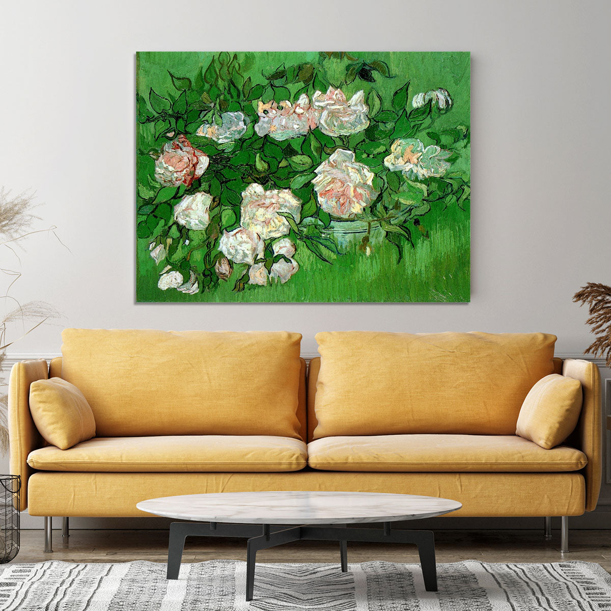 Still Life Pink Roses by Van Gogh Canvas Print or Poster - Canvas Art Rocks - 4