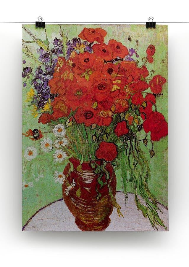 Still Life Red Poppies and Daisies by Van Gogh Canvas Print & Poster - Canvas Art Rocks - 2