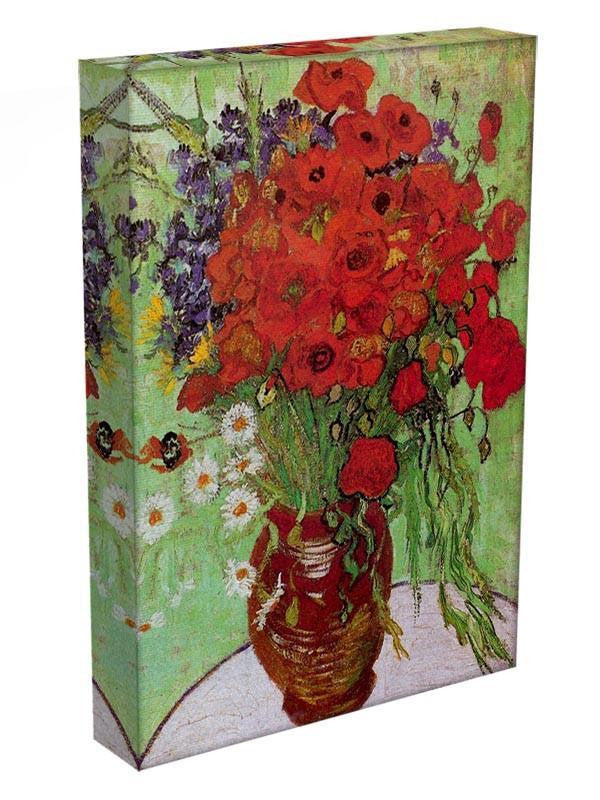 Still Life Red Poppies and Daisies by Van Gogh Canvas Print & Poster - Canvas Art Rocks - 3