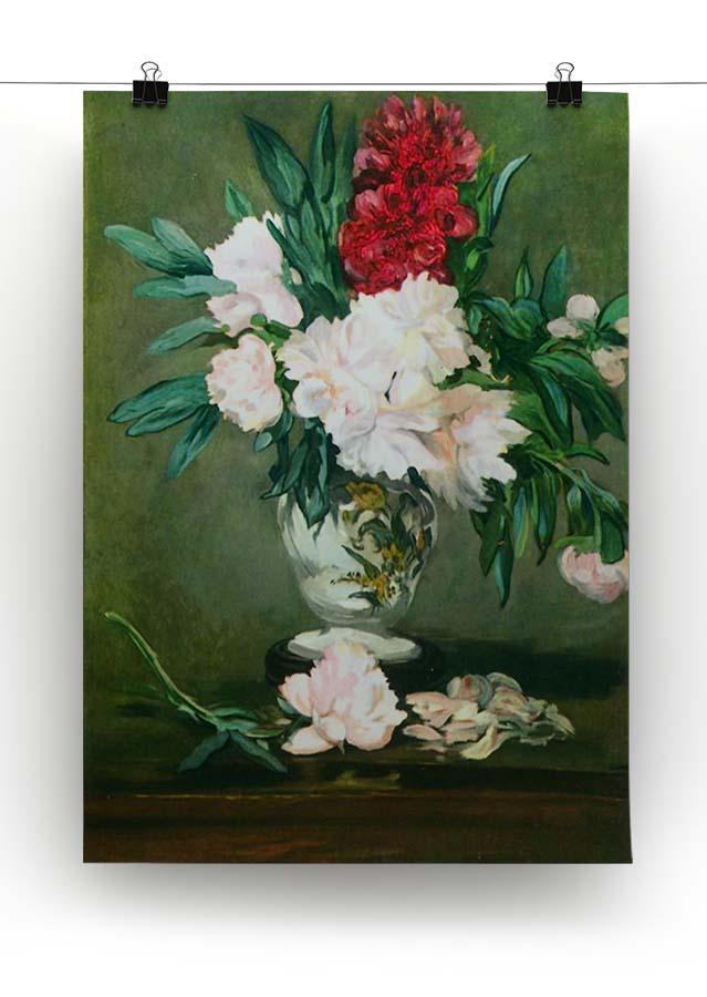 Still Life Vase with Peonies by Manet Canvas Print or Poster - Canvas Art Rocks - 2