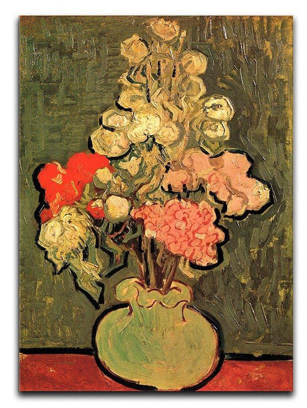 Still Life Vase with Rose-Mallows by Van Gogh Canvas Print & Poster  - Canvas Art Rocks - 1