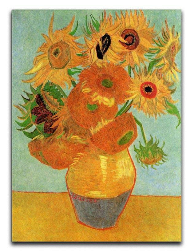 Still Life Vase with Twelve Sunflowers by Van Gogh Canvas Print & Poster  - Canvas Art Rocks - 1