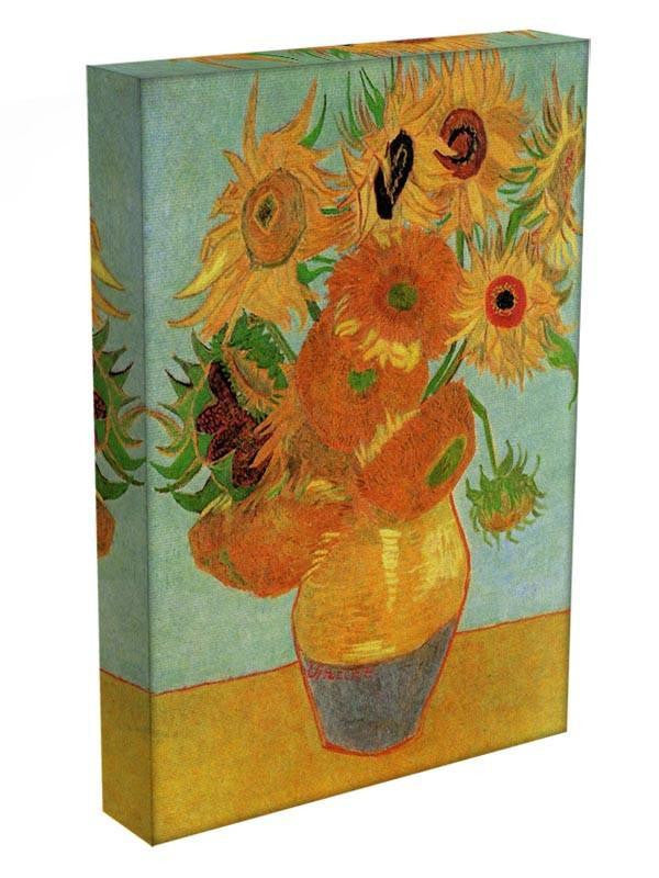 Still Life Vase with Twelve Sunflowers by Van Gogh Canvas Print & Poster - Canvas Art Rocks - 3
