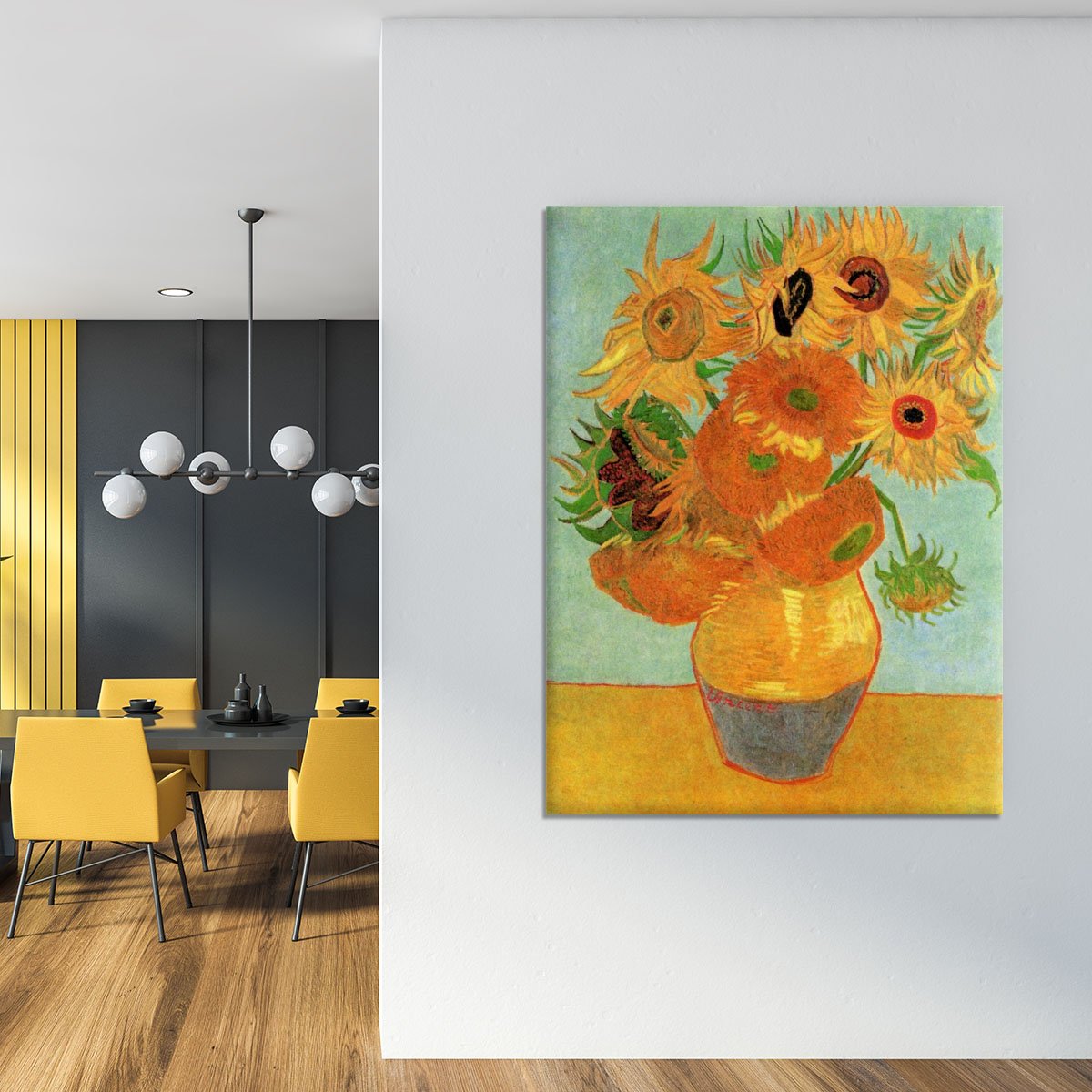 Still Life Vase with Twelve Sunflowers by Van Gogh Canvas Print or Poster