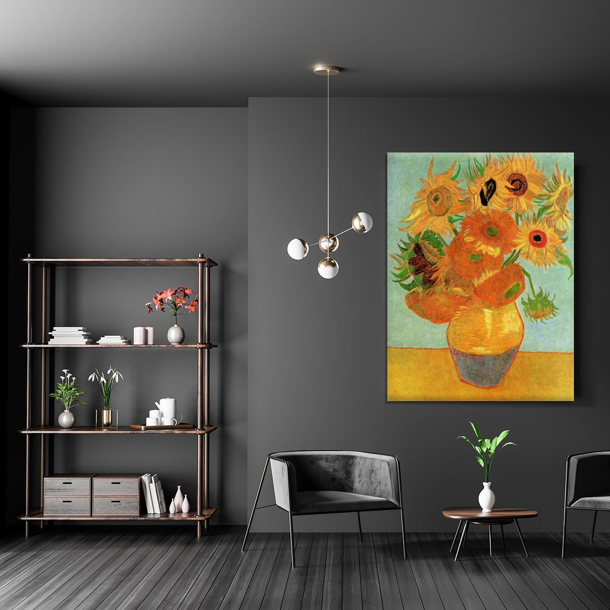Still Life Vase with Twelve Sunflowers by Van Gogh Canvas Print or Poster