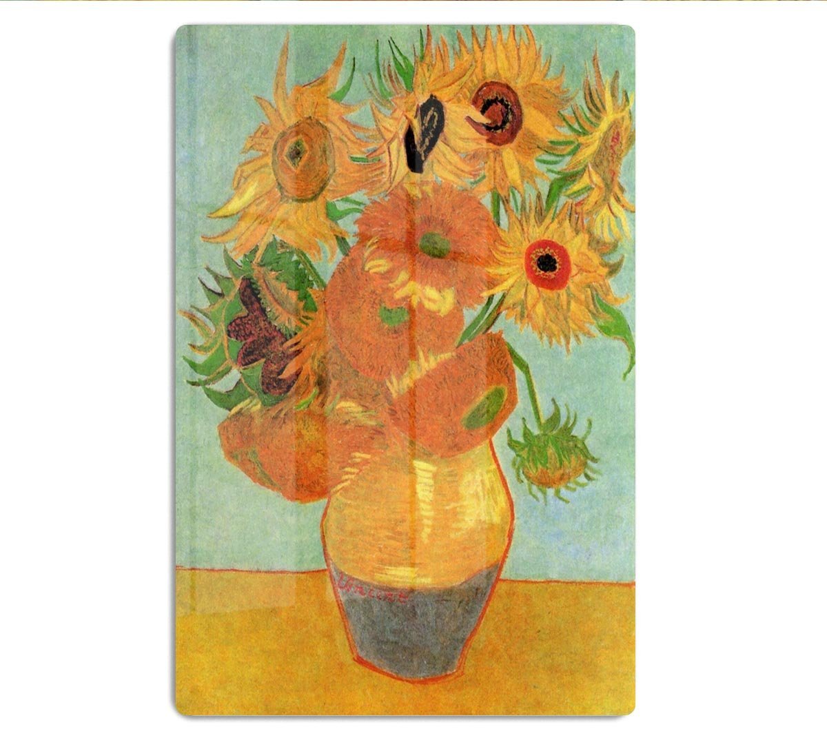 Still Life Vase with Twelve Sunflowers by Van Gogh HD Metal Print