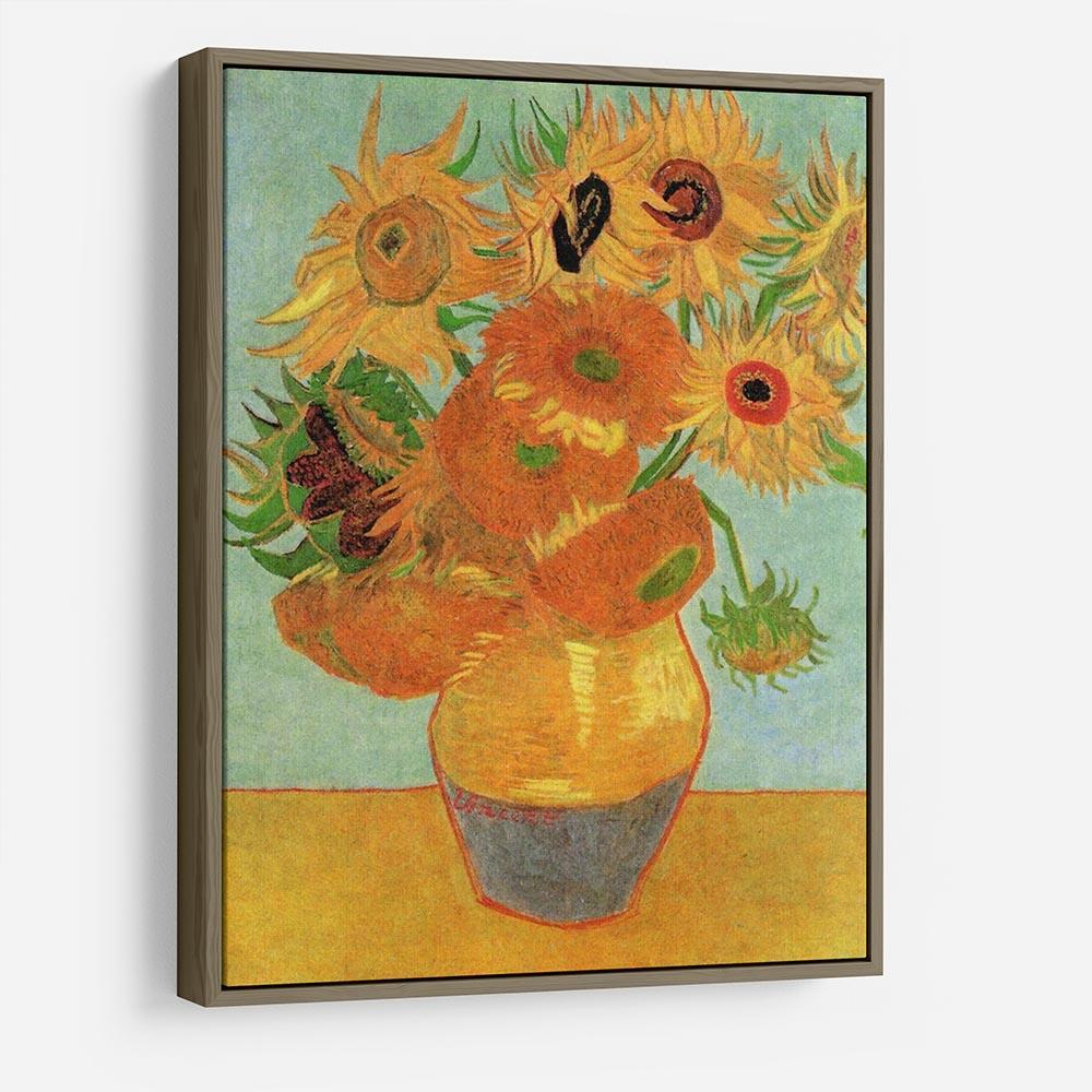Still Life Vase with Twelve Sunflowers by Van Gogh HD Metal Print