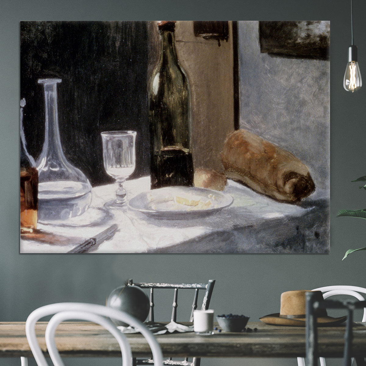 Still Life With Bottles by Monet Canvas Print or Poster - Canvas Art Rocks - 3