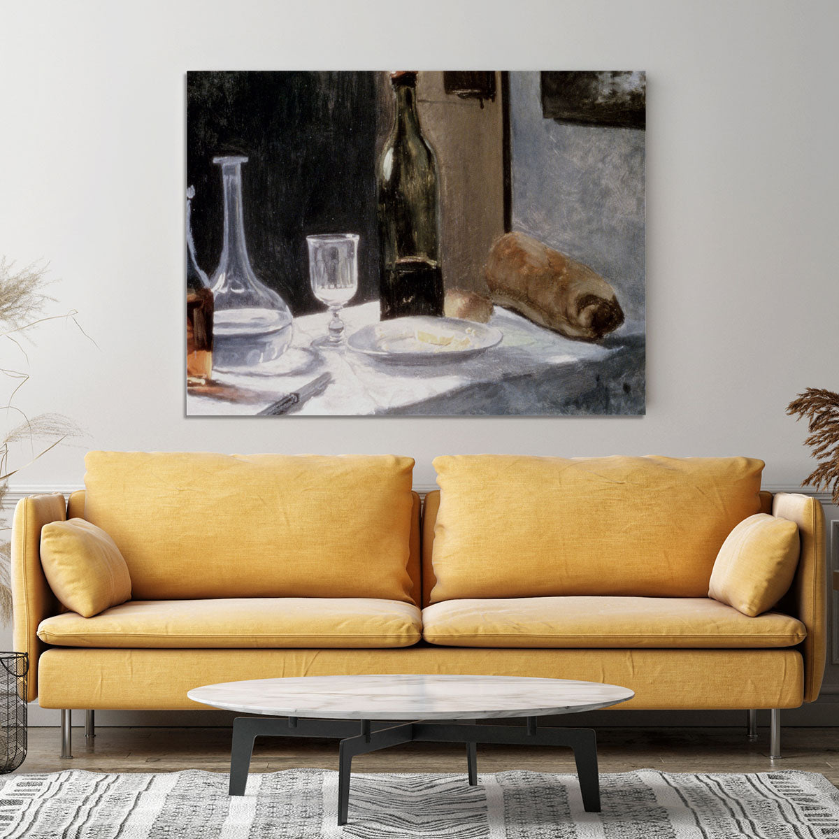 Still Life With Bottles by Monet Canvas Print or Poster - Canvas Art Rocks - 4