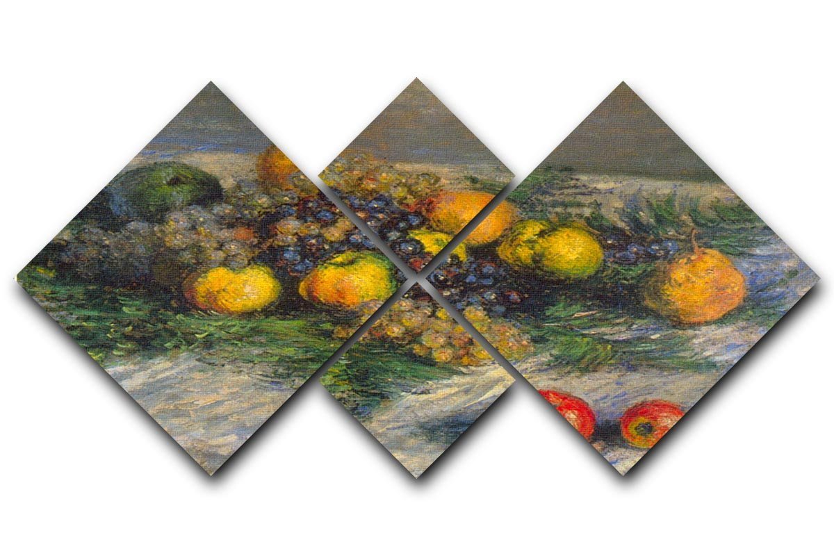 Still Life by Monet 4 Square Multi Panel Canvas  - Canvas Art Rocks - 1