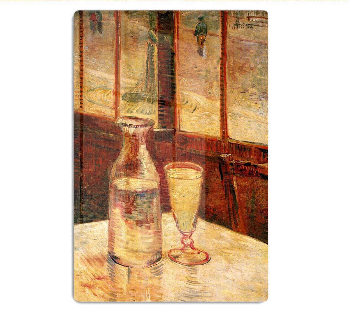 Still Life with Absinthe by Van Gogh HD Metal Print