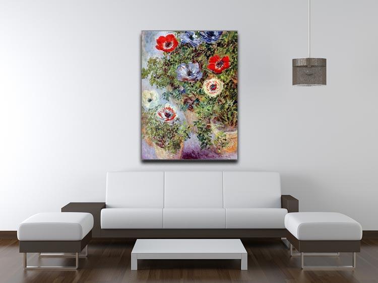 Still Life with Anemones by Monet Canvas Print & Poster - Canvas Art Rocks - 4
