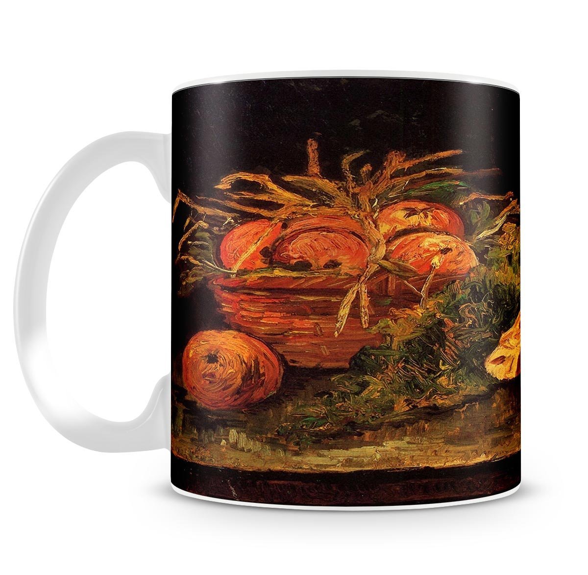 Still Life with Apples Meat and a Roll by Van Gogh Mug - Canvas Art Rocks - 4