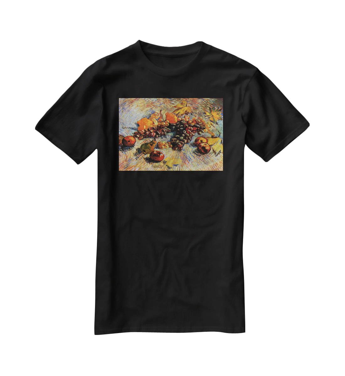 Still Life with Apples Pears Lemons and Grapes by Van Gogh T-Shirt - Canvas Art Rocks - 1
