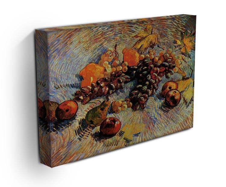 Still Life with Apples Pears Lemons and Grapes by Van Gogh Canvas Print & Poster - Canvas Art Rocks - 3