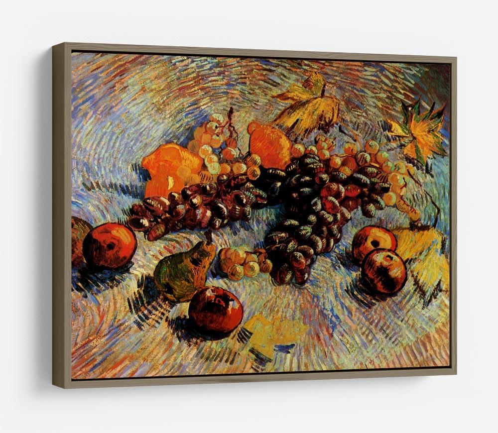 Still Life with Apples Pears Lemons and Grapes by Van Gogh HD Metal Print