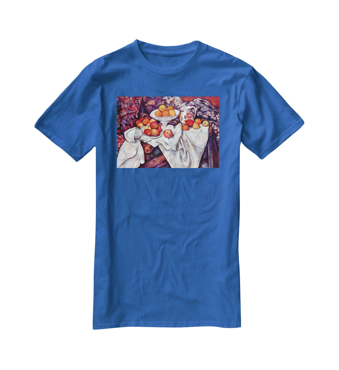 Still Life with Apples and Oranges by Cezanne T-Shirt - Canvas Art Rocks - 2