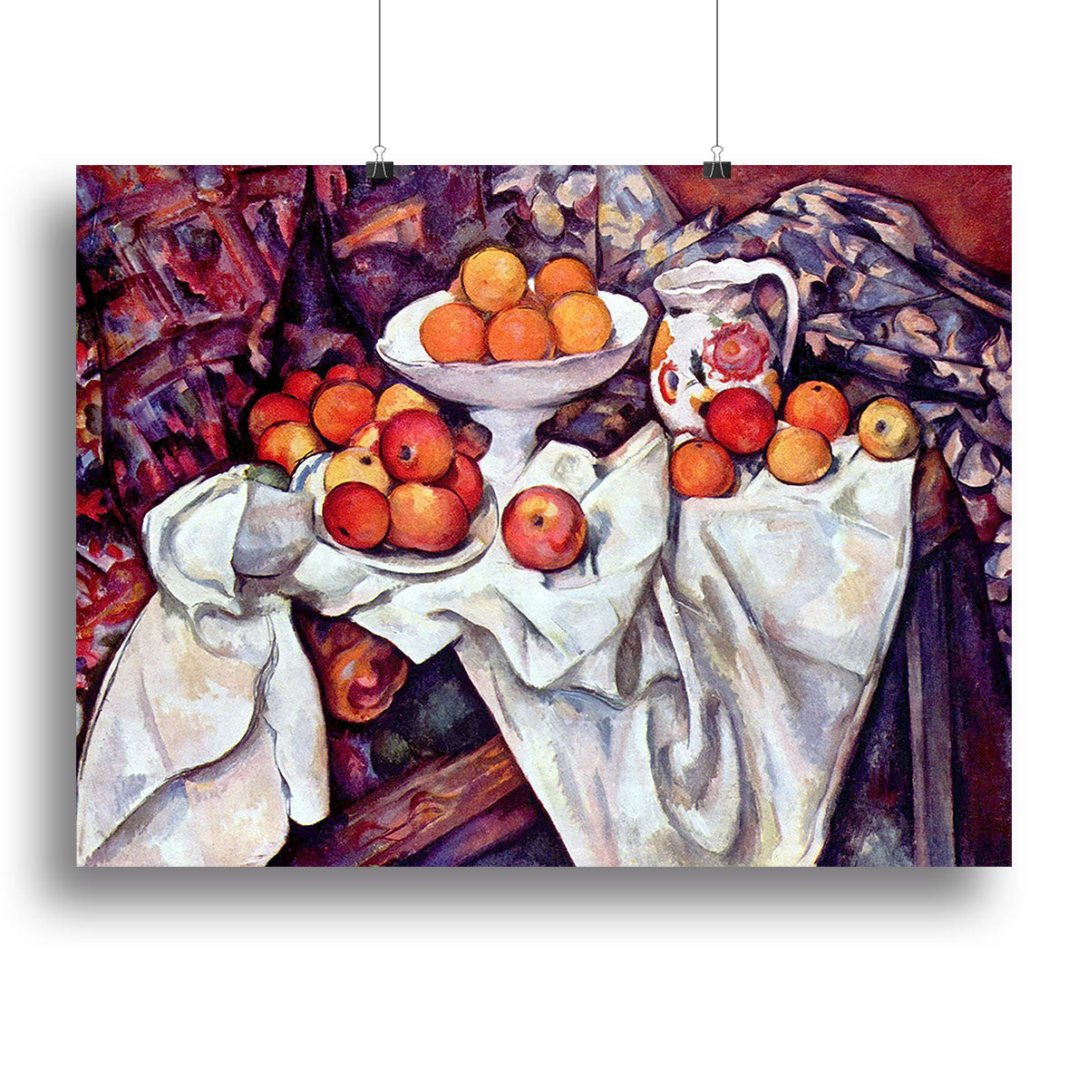 Still Life with Apples and Oranges by Cezanne Canvas Print or Poster - Canvas Art Rocks - 2