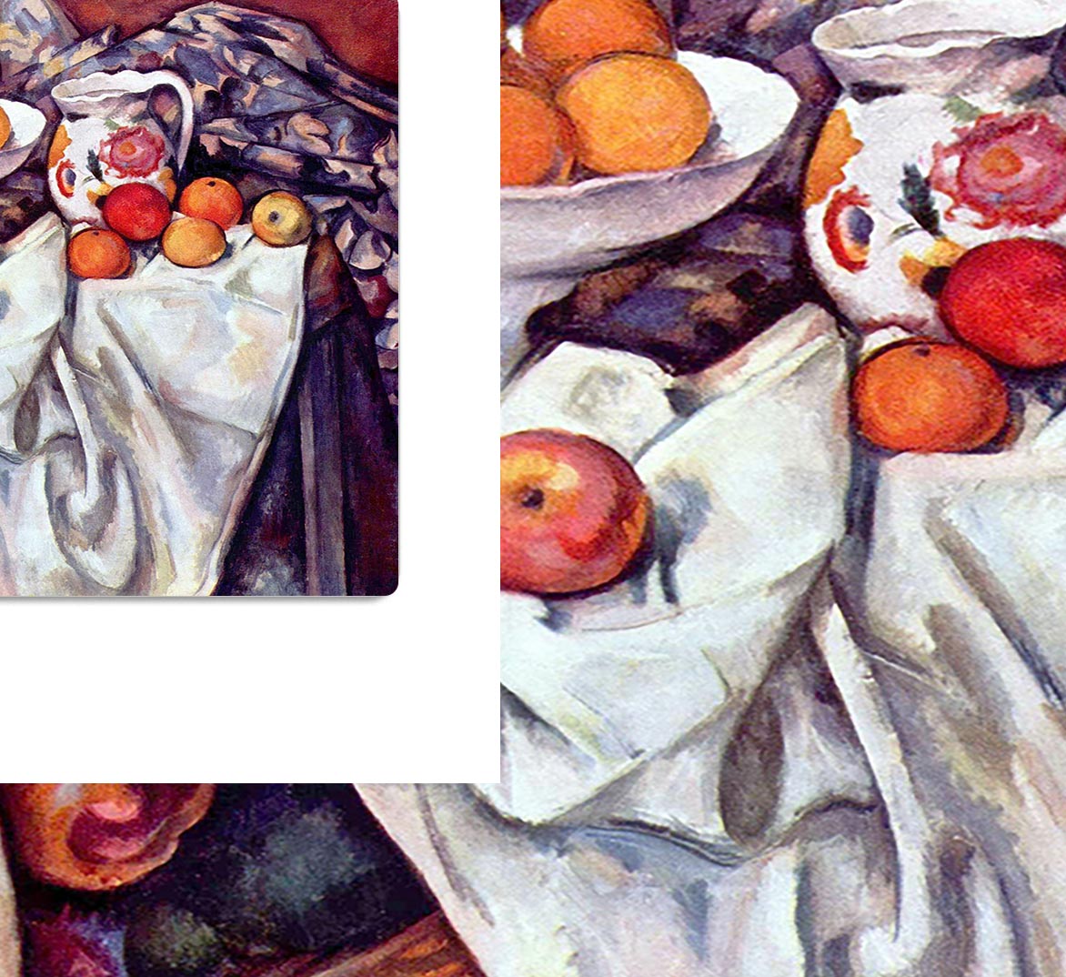 Still Life with Apples and Oranges by Cezanne Acrylic Block - Canvas Art Rocks - 1