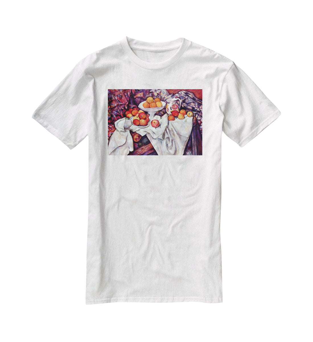 Still Life with Apples and Oranges by Cezanne T-Shirt - Canvas Art Rocks - 5