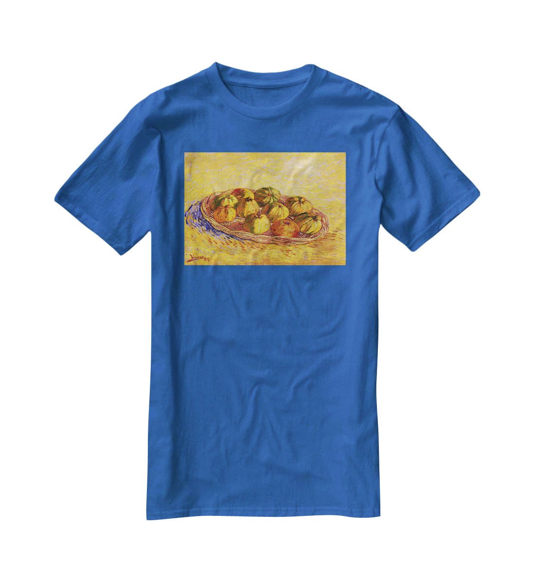 Still Life with Basket of Apples by Van Gogh T-Shirt - Canvas Art Rocks - 2